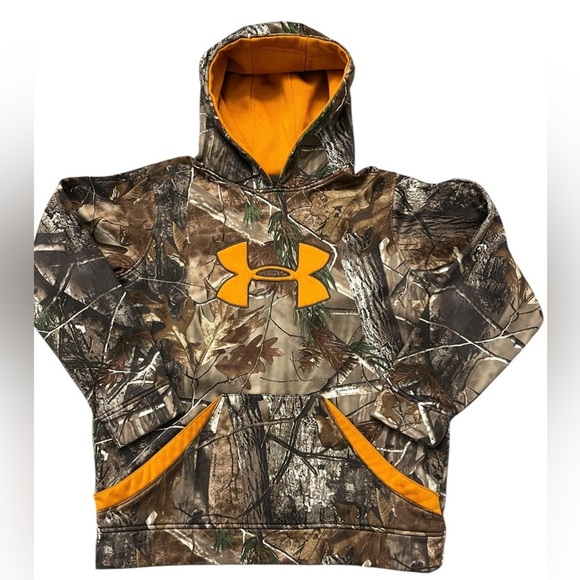 Under Armour Other - Under Armour Realtree Hoodie Camouflage Long Sleeve Youth Size L